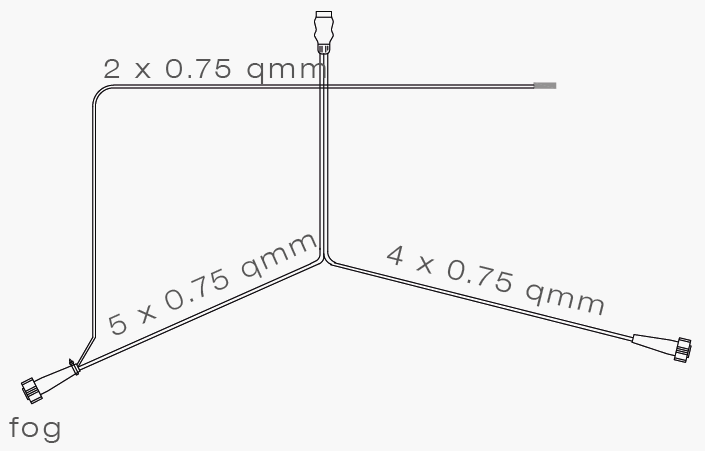 Kabel voor aanhangerverlichting