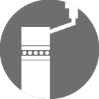 Krukas met druklager