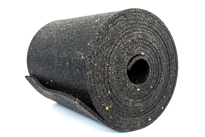 Antislip rubberen mat 5000x250x6 mm