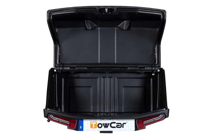 Towbox V3 zwart LED Edition - bagagebox voor op de trekhaak