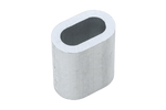 Aluminium connector voor touwen DROMET ZLA.8 bus voor 8mm touwen