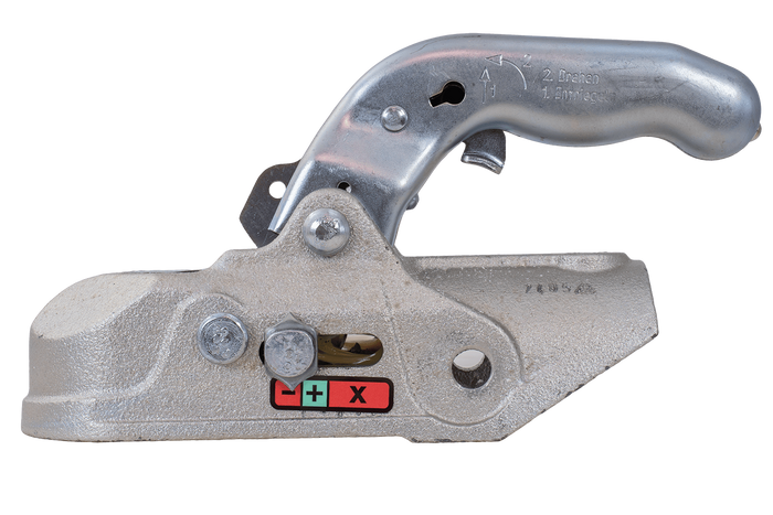 KNOTT K27-B kogelkoppeling voor 2700kg aanhangwagen met 45mm buisdissel, gietijzer 