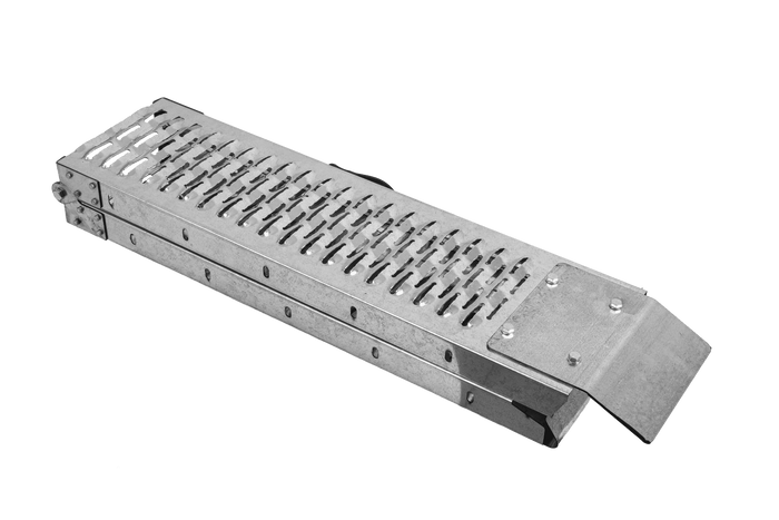 UNITRAILER ALR004 opklapbare stalen oprijplaat voor aanhanger, 170 cm, 227 kg