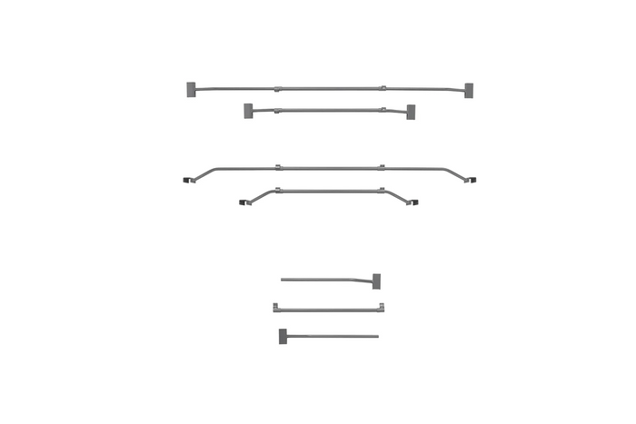Platte zeilbeugel voor ProPlus-aanhanger 340914V01, verstelbaar van 100 tot 155 cm.