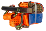 UNITRAILER 5m/50mm/5t oranje transportband met spaninrichting