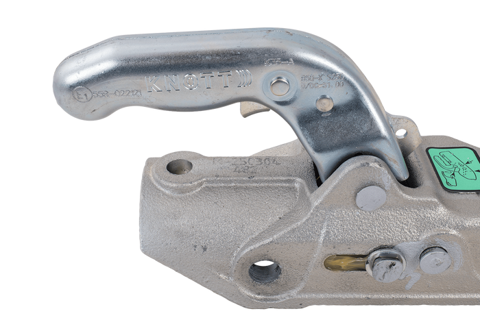 KNOTT K35-A kogelkoppeling voor een 3500kg aanhangwagen met een 50mm buisdissel, gietijzer