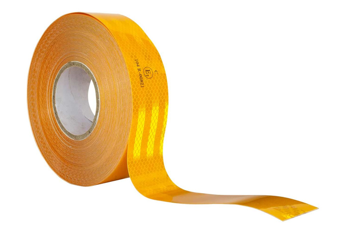 Reflecterende contour tape oranje - 1 meter.