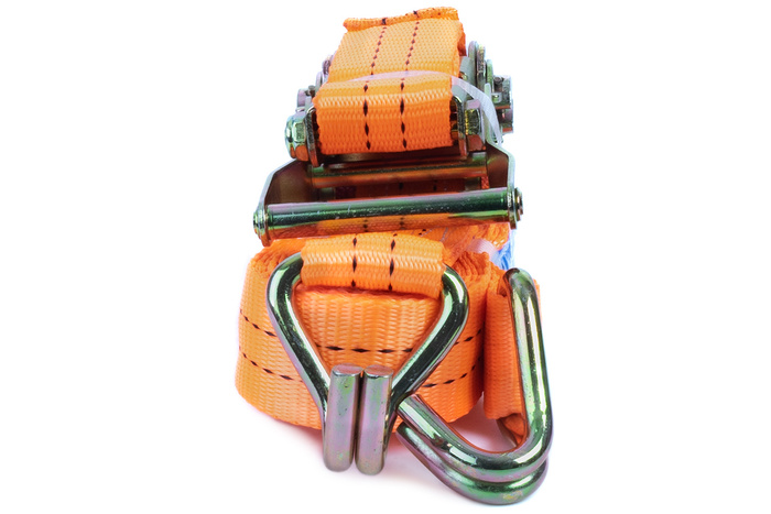 UNITRAILER 6m/35mm/2t oranje transportband met spaninrichting