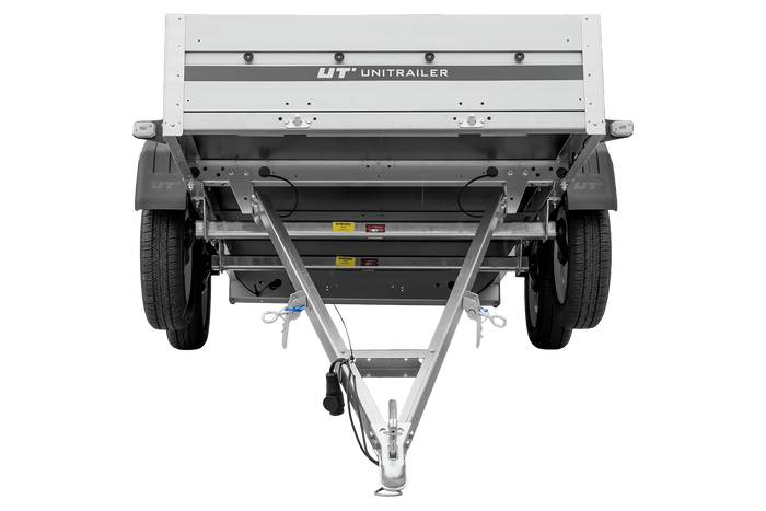 Tweeassige aanhanger met aluminium zijwanden 264x125 Unitrailer Garden 264/2 KIPP ALU