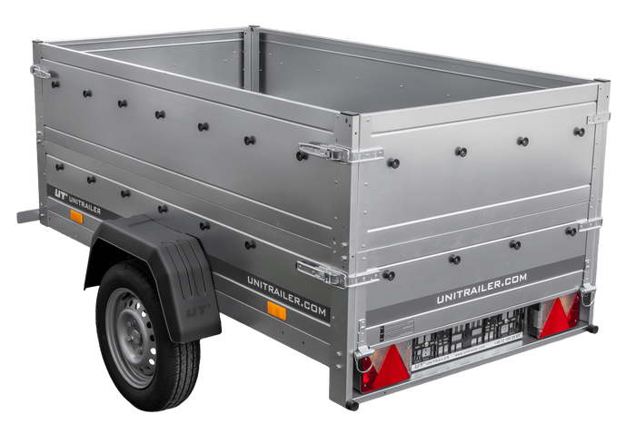 Lichte aanhanger 200x106 UNITRAILER GARDEN 200 KIPP met BIS-zijwanden