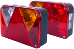DOBPLAST achterlichten + MANTES kabelboom 4m 7PIN