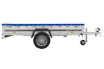 Lichte aanhangwagen 264x125 UNITRAILER GARDEN 264 KIPP met H-0 frame en blauwe kap