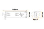 Set van twee inklapbare wielkeggen LOKHEN ORIGAMY 56 h:230 mm set met handgreep