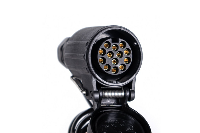 KAMAR E1384 spiraalkabel 3m 12V stekker/stopcontact 13PIN