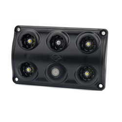 HORPOL LWD2157/CZ LED 900lm zwarte interieur autolamp met schakelaar en rode diode