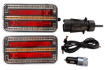 TT Technology TT.12028B LED achterlichten 3 functies links + rechts, draadloos, met magneet