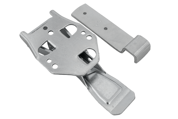 Zijkoppeling met STEELPRESS ZB-04C+Z-01A bevestiging voor volledige afsluiting van de aanhangwagenzijde