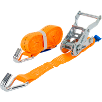 UNITRAILER 4m/25mm/1t oranje transportband met spaninrichting