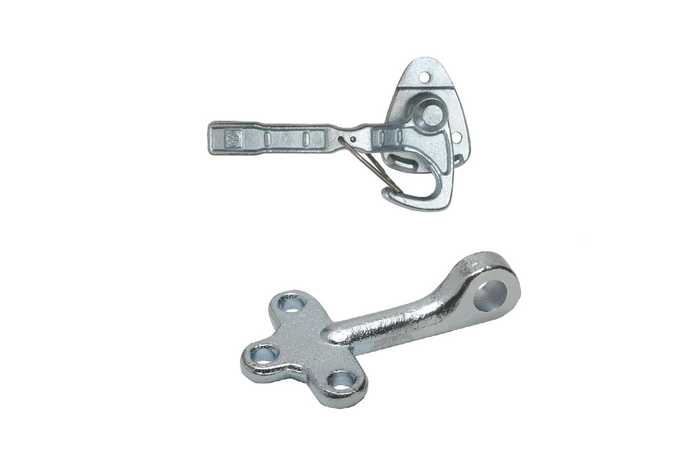 Rechter zijkoppeling met WINTERHOFF WV 20-R + WVG 20-A bevestiging, complete aanhangwagenzijde afsluiting