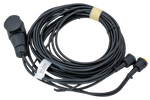 MANTES elektrische installatie, kabelboom voor aanhangwagen, 5 m, 13-polige stekker, 2x 5-polige bajonetten