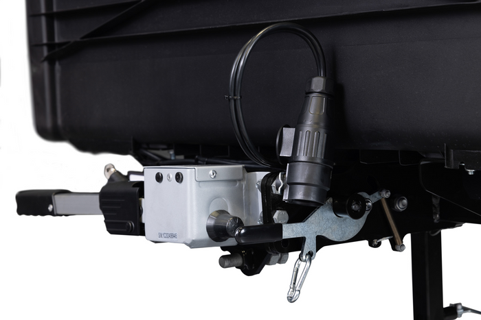 Towbox Camper Alpha zwart (kort) - bagagedrager voor montage op de trekhaak