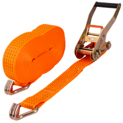 UNITRAILER 15m/50mm/5t oranje spanband met spanner