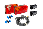 Verlichtingsset: DOBPLAST achterlichten + DOBPLAST LED markeringslichten + MANTES 7m 7-polige kabelboom + snelkoppelingen