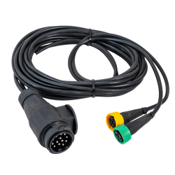 MANTES elektrische installatie, aanhangwagenkabelboom, 4m, 13PIN-stekker, 2x5PIN-bajonetten