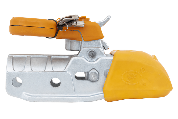 STEELPRESS BC-3500E-00-02+SD kogelkoppeling voor een 3500kg aanhangwagen met een 60,5mm gietijzeren buisdissel