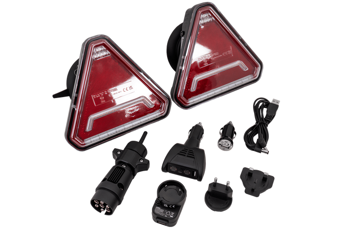 SPAREX CONNIX PLUS S.162710 LED achterlichten 6 functies links+rechts, draadloos, met magneet