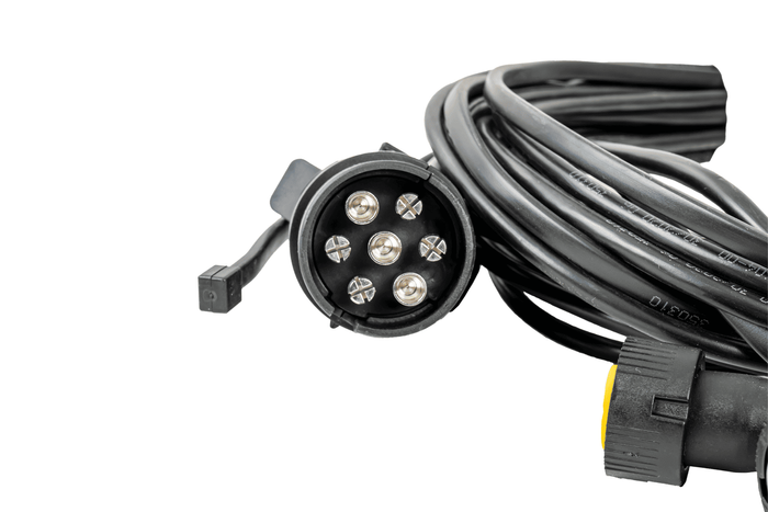 Verlichtingsset: ASPÖCK MULTIPOINT V achterlichten + ASPÖCK FLEXIPOINT I markeringslichten + ASPÖCK 4,5m 7-polige kabelboom