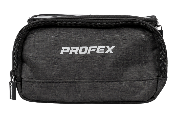 PROFEX 93015 fietstas voor aan het frame met 2 vakken en telefoonhouder