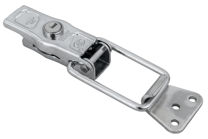 Zijkoppeling met STEELPRESS ZB-13A+Z-11A bevestiging, compleet slot aan de zijkant van de aanhanger met sleutel