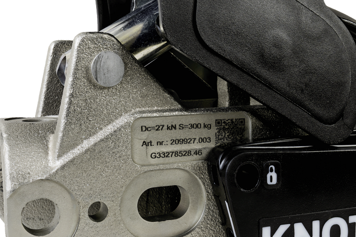 KNOTT KS30 kogelkoppeling met stabilisator  3000kg voor aanhanger met 50mm buisdissel