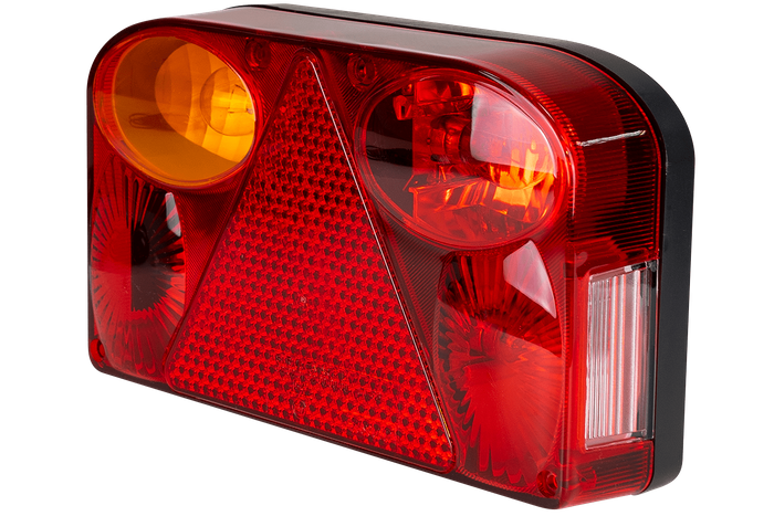 Verlichtingsset: FRISTOM FT-088 achterlichten + ASPÖCK FLEXIPOINT I zijmarkeringslichten + MANTES 5,2m 13PIN kabelboom