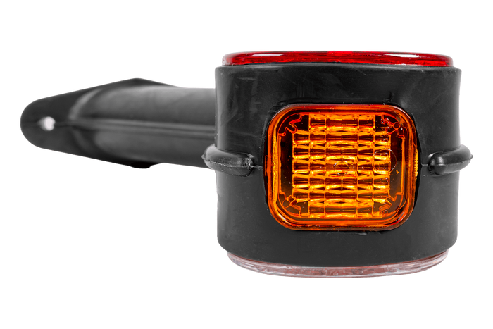ASPÖCK SUPERPOINT II rechter markeringslamp op een rubberen arm met zijkabel