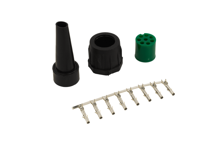 Mantes connector 8 PINS bajonet - groen (rechts)