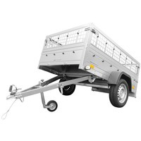 Unitrailer aanhanger GARDEN TRAILER 201 KIPP met steunwiel en gaaswanden