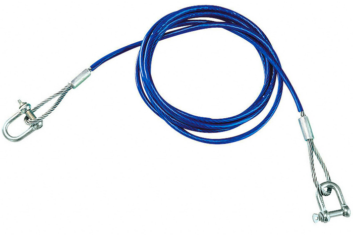 Stalen sleepkabel 3,5 meter / 3 ton schakels