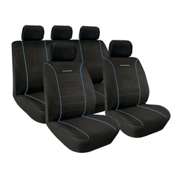 Set autostoelhoezen LAMPA Elegance blauw, voor de voor- en achterstoelen.