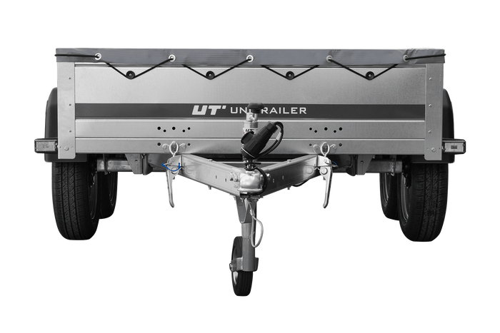 Twee-assige aanhanger 264x125 UNITRAILER GARDEN 264/2 KIPP met H-0 frame en grijze kap