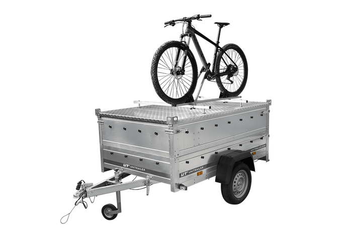 Aanhangwagen met aluminium afdekking GARDEN TRAILER 200 KIPP, twee zijkanten en steunwiel