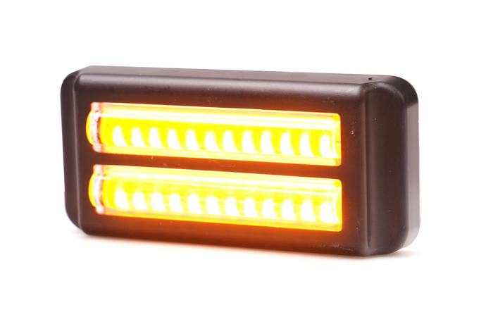 Waarschuwingslamp WAŚ 2469 W284 LED knipperlamp oranje MASTER/SLAVE