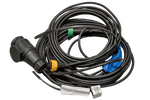 OUTLET MANTES elektrische installatie aanhangerkabelboom 5,2 m 13-pins stekker 2x5-pins bajonetaansluitingen