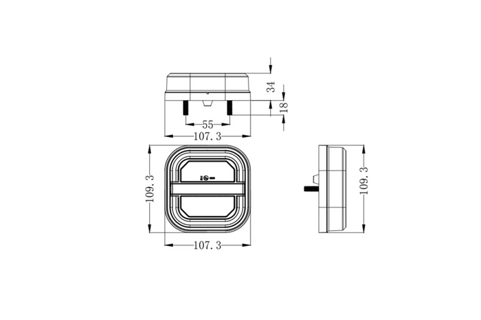 TruckLED L2415+L2416 LED Neon2 achterlichten met 5 functies links en rechts