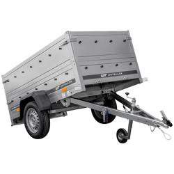 Tuinaanhanger 200 KIPP met steunwiel en BIS zijkanten