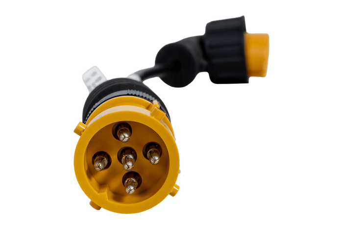 Bajonetadapter 5-pins / haakse connector ASS2 7-pins ASPÖCK linkeradapter