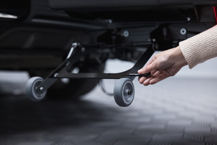 Towbox Alpha klassiek grijs - bagagebox voor montage op de trekhaak