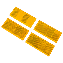 Reflectorset x4 Reflector voor aanhangers - oranje, 90 x 40 mm