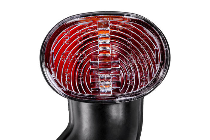 ASPÖCK SUPERPOINT II rechter markeringslamp op een rubberen arm met zijkabel